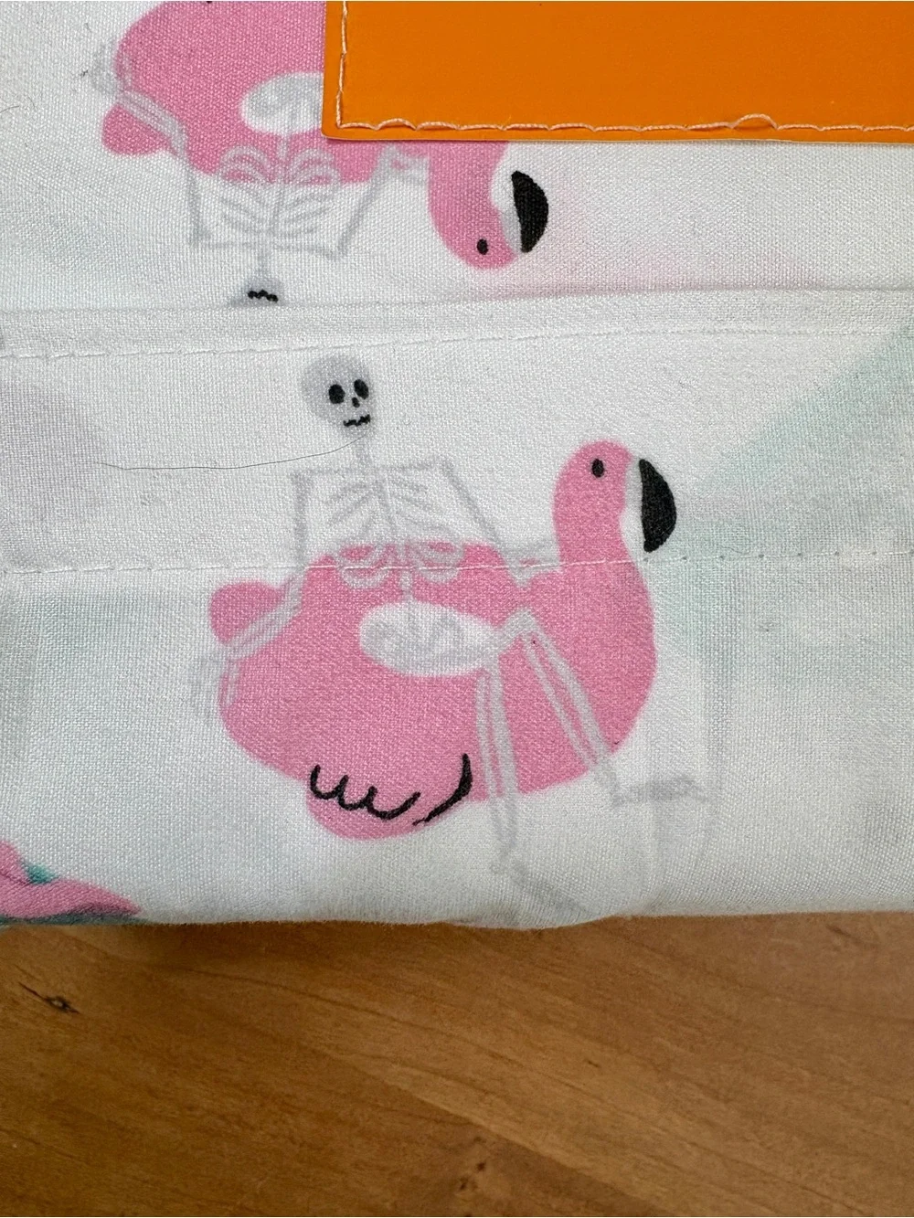 Halloween Skull & Bones Skeleton Pool Party Queen 4-Piece Sheet Set, NEW